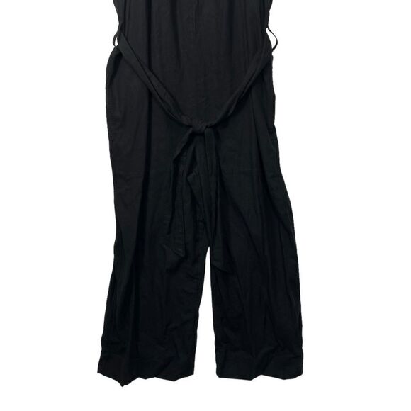 NWT large linen blend Free Assembly • Sleeveless Wide Leg Jumpsuit - Picture 13 of 16